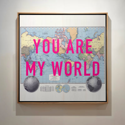 World Retro Pop Art Map Print - Magic Posters