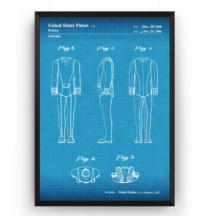 Star Trek Duty Officer Uniform 1980 Patent Print - Magic Posters