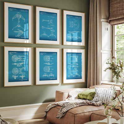 Star Trek Set Of 6 Patent Prints - Magic Posters
