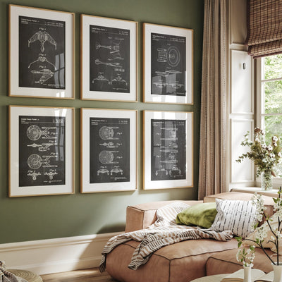 Star Trek Set Of 6 Patent Prints - Magic Posters