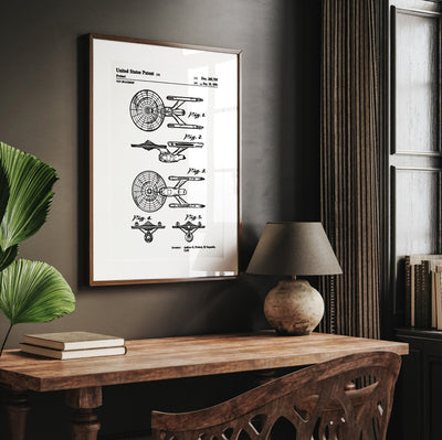 Star Trek USS Enterprise 1981 Patent Print - Magic Posters