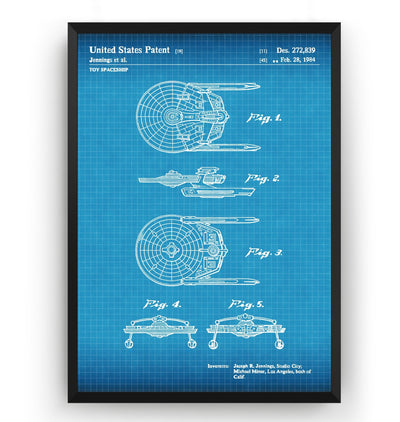 Star Trek USS Reliant 1984 Patent Print - Magic Posters