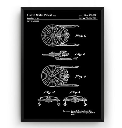 Star Trek USS Reliant 1984 Patent Print - Magic Posters