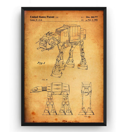 Star Wars AT-AT Walker Patent Print - Magic Posters