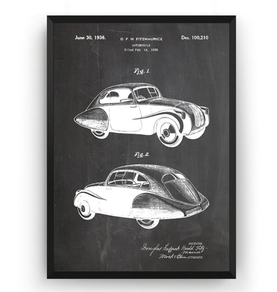Steyr 50 1936 Patent Print - Magic Posters