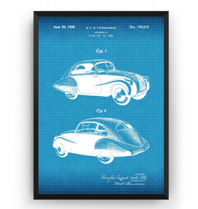 Steyr 50 1936 Patent Print - Magic Posters