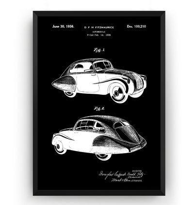 Steyr 50 1936 Patent Print - Magic Posters