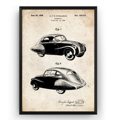 Steyr 50 1936 Patent Print - Magic Posters