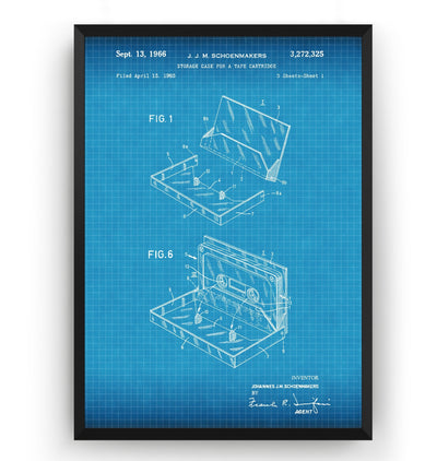Storage Case For A Tape Cartridge 1966 Patent Print - Magic Posters