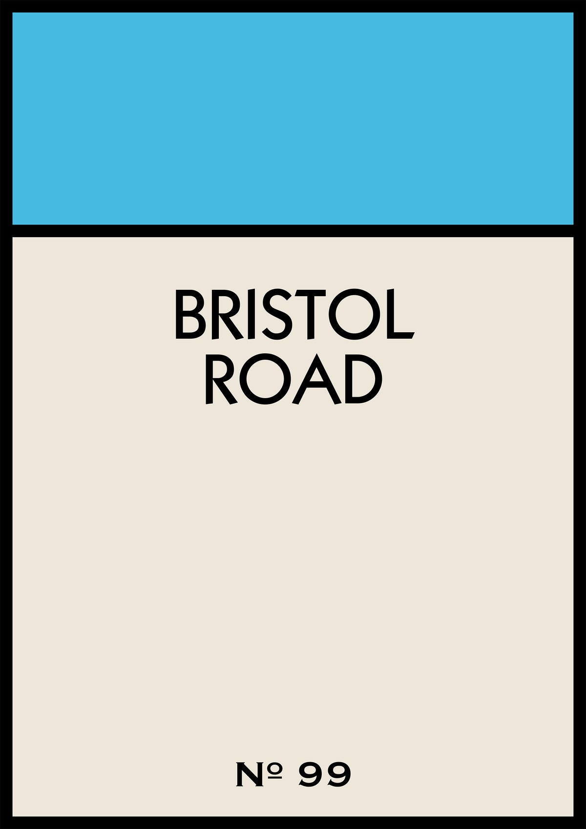 Personalised Street Name Print
