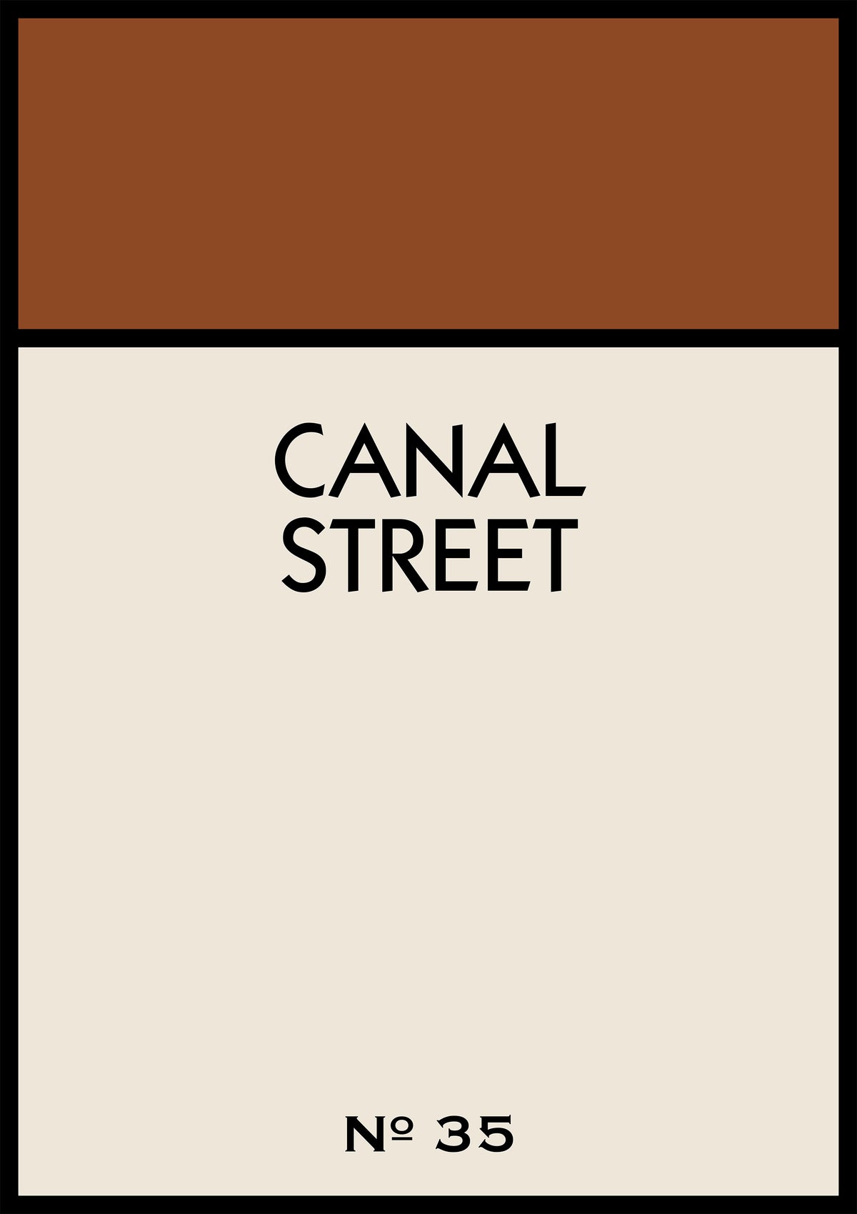 Personalised Street Name Print