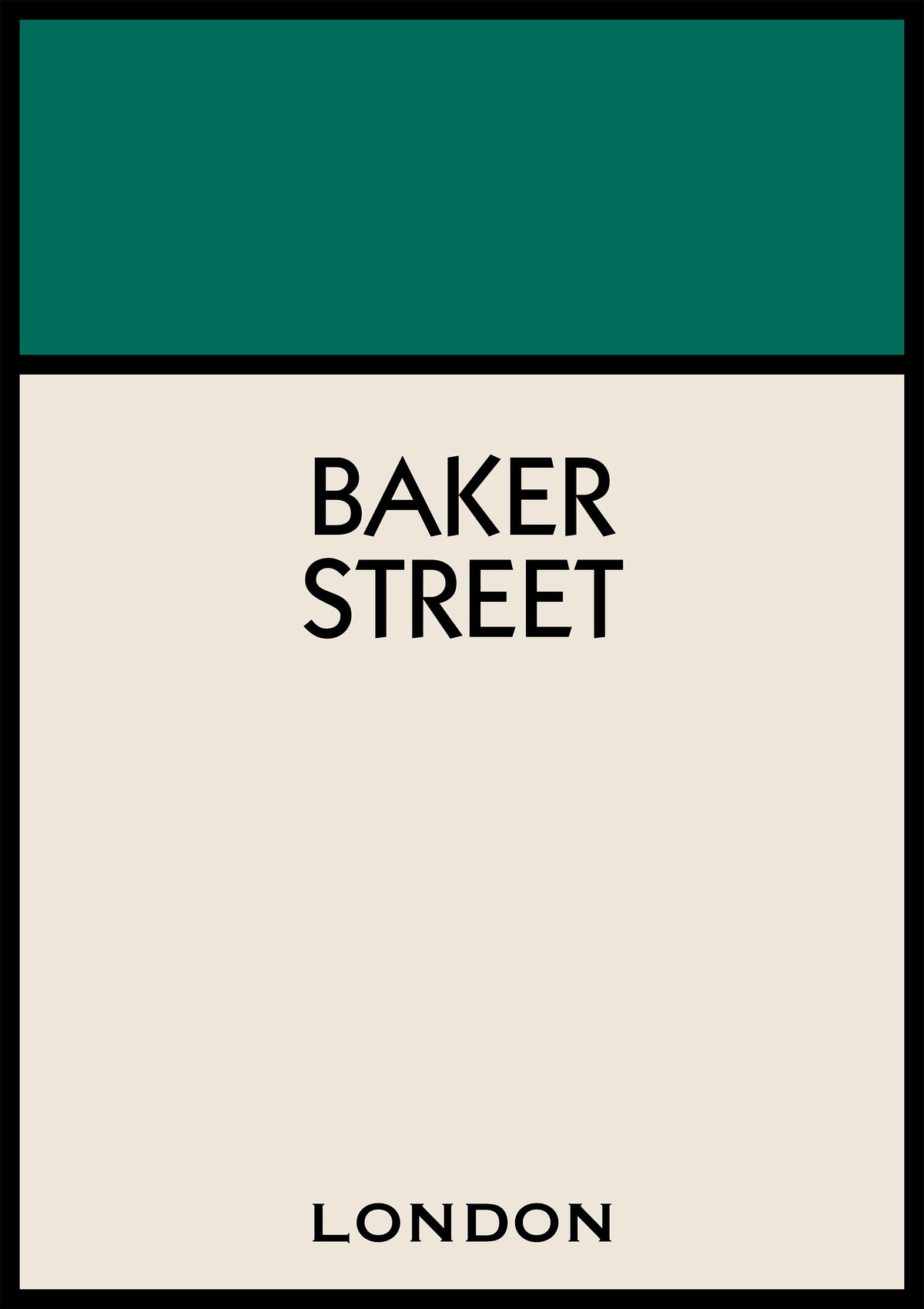 Personalised Street Name Print