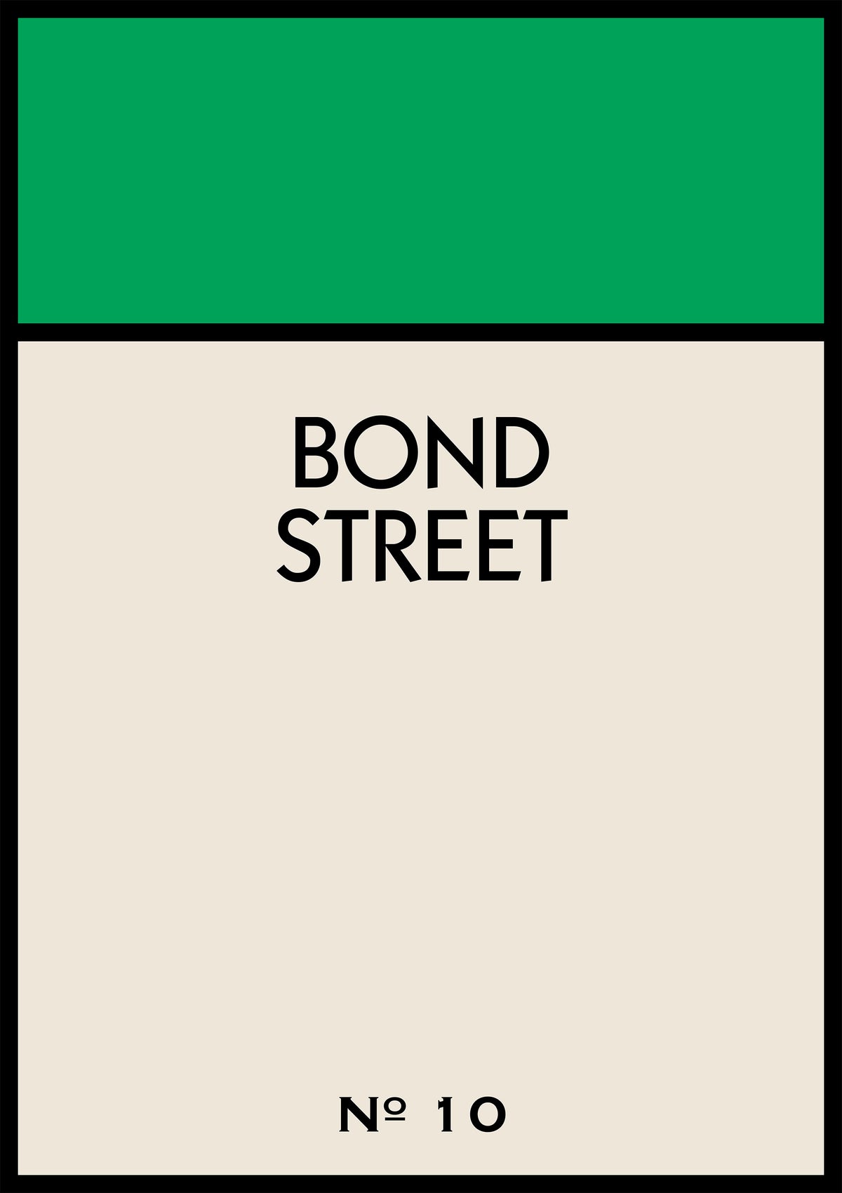 Personalised Street Name Print
