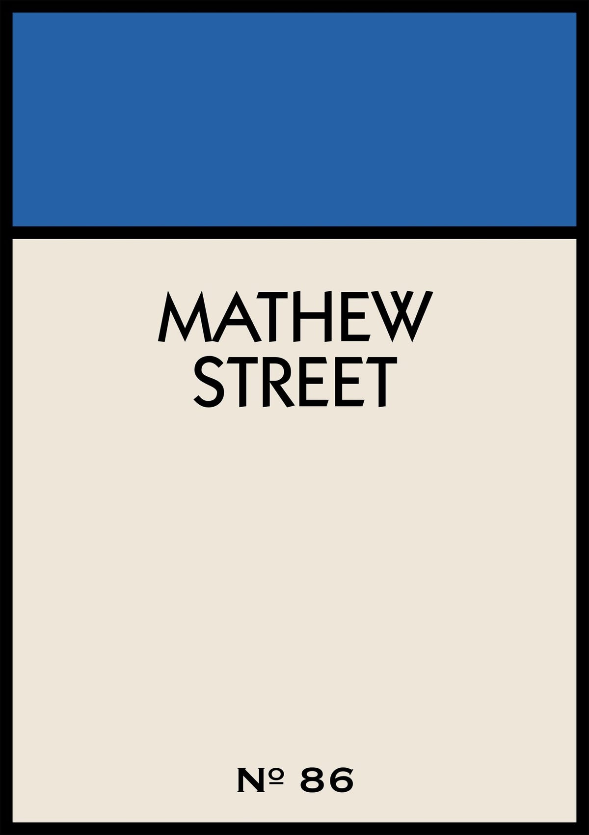 Personalised Street Name Print