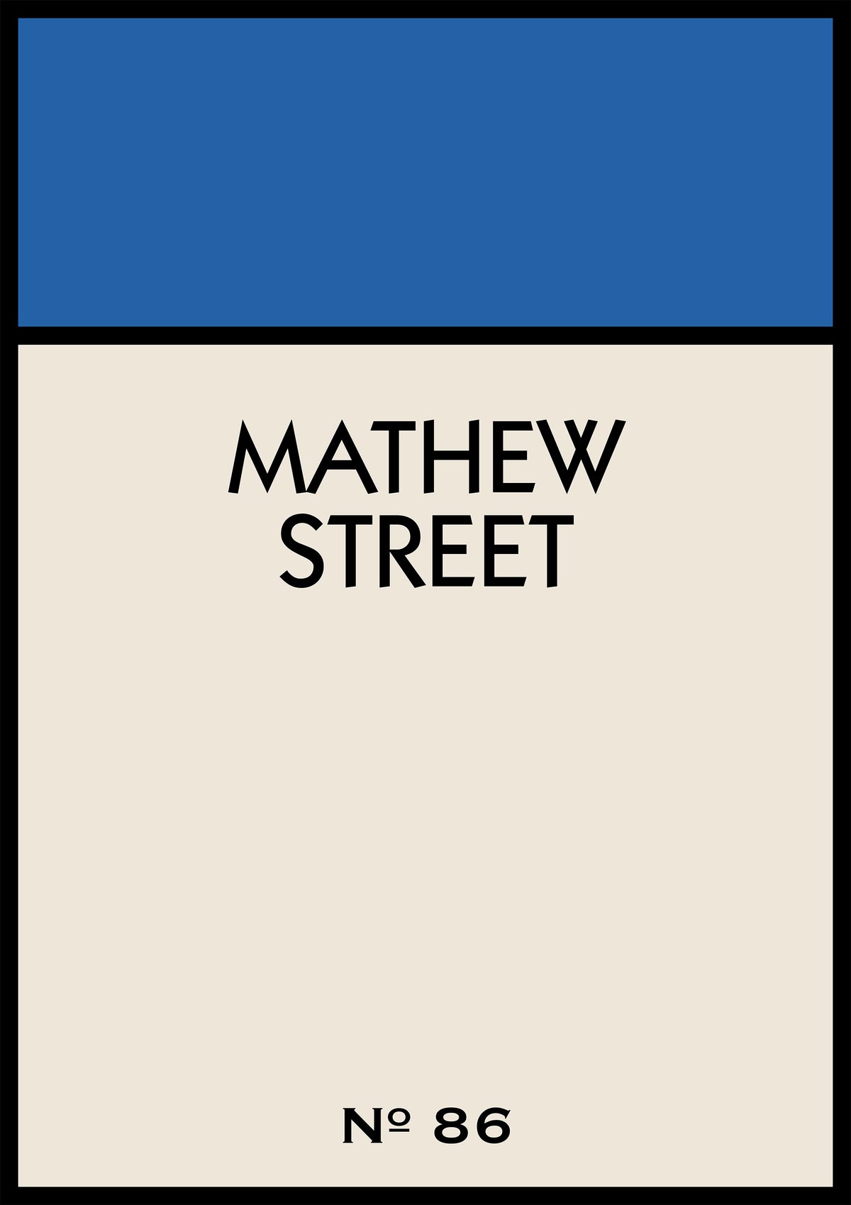 Personalised Street Name Print