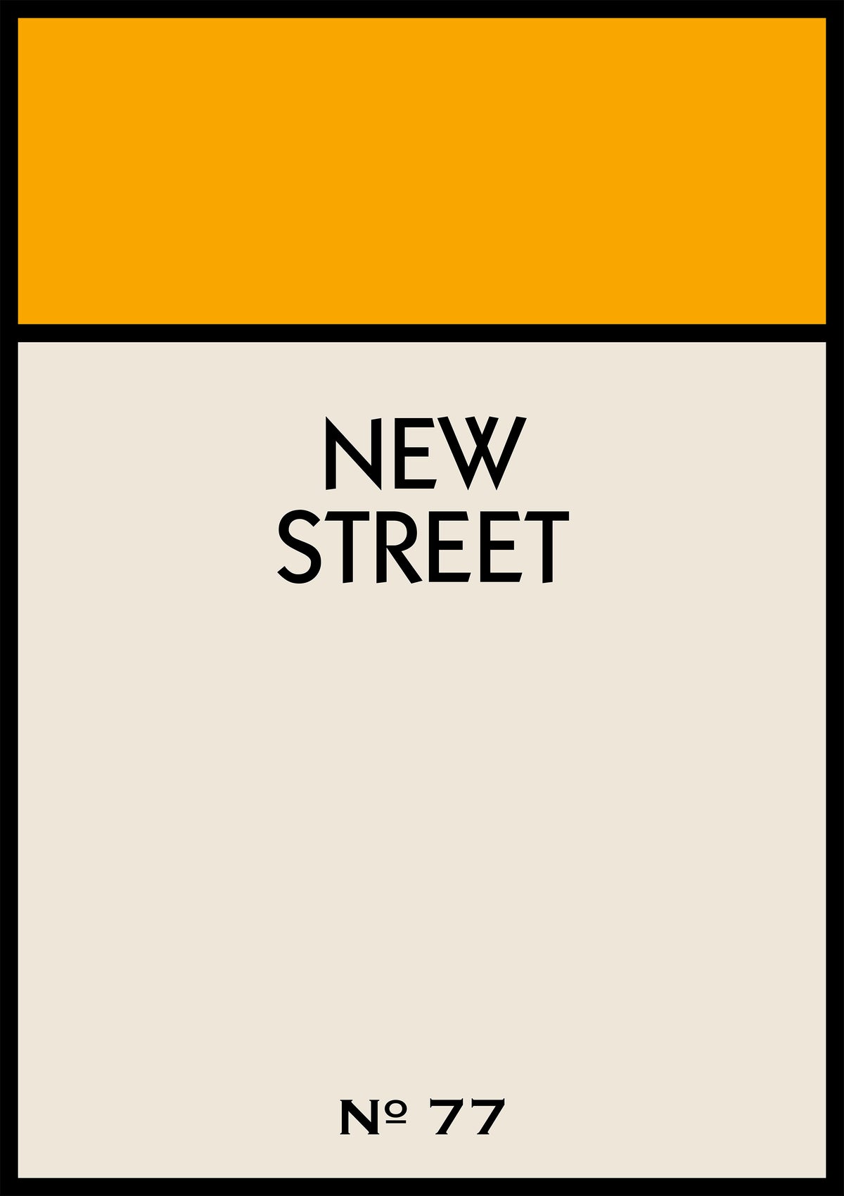 Personalised Street Name Print