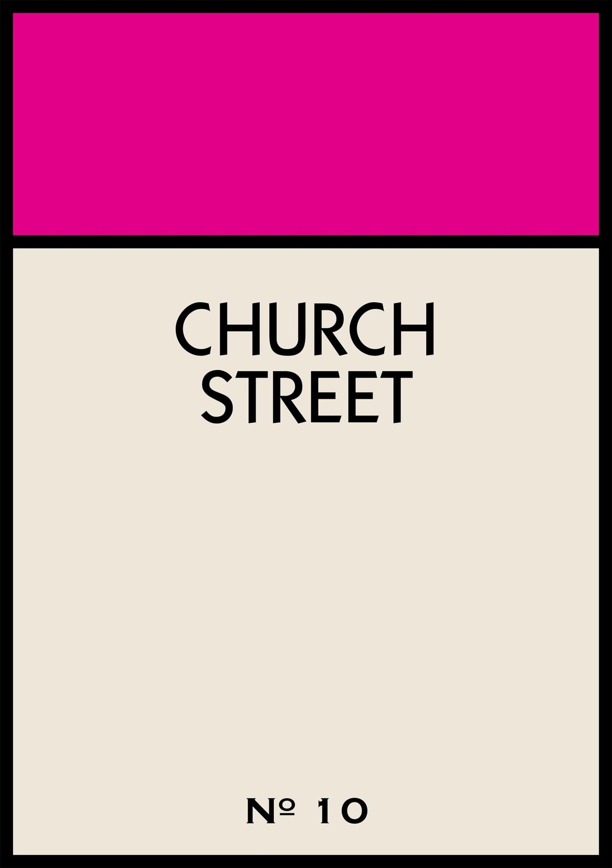 Personalised Street Name Print