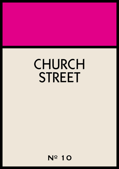 Personalised Street Name Print
