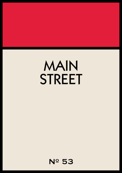 Personalised Street Name Print
