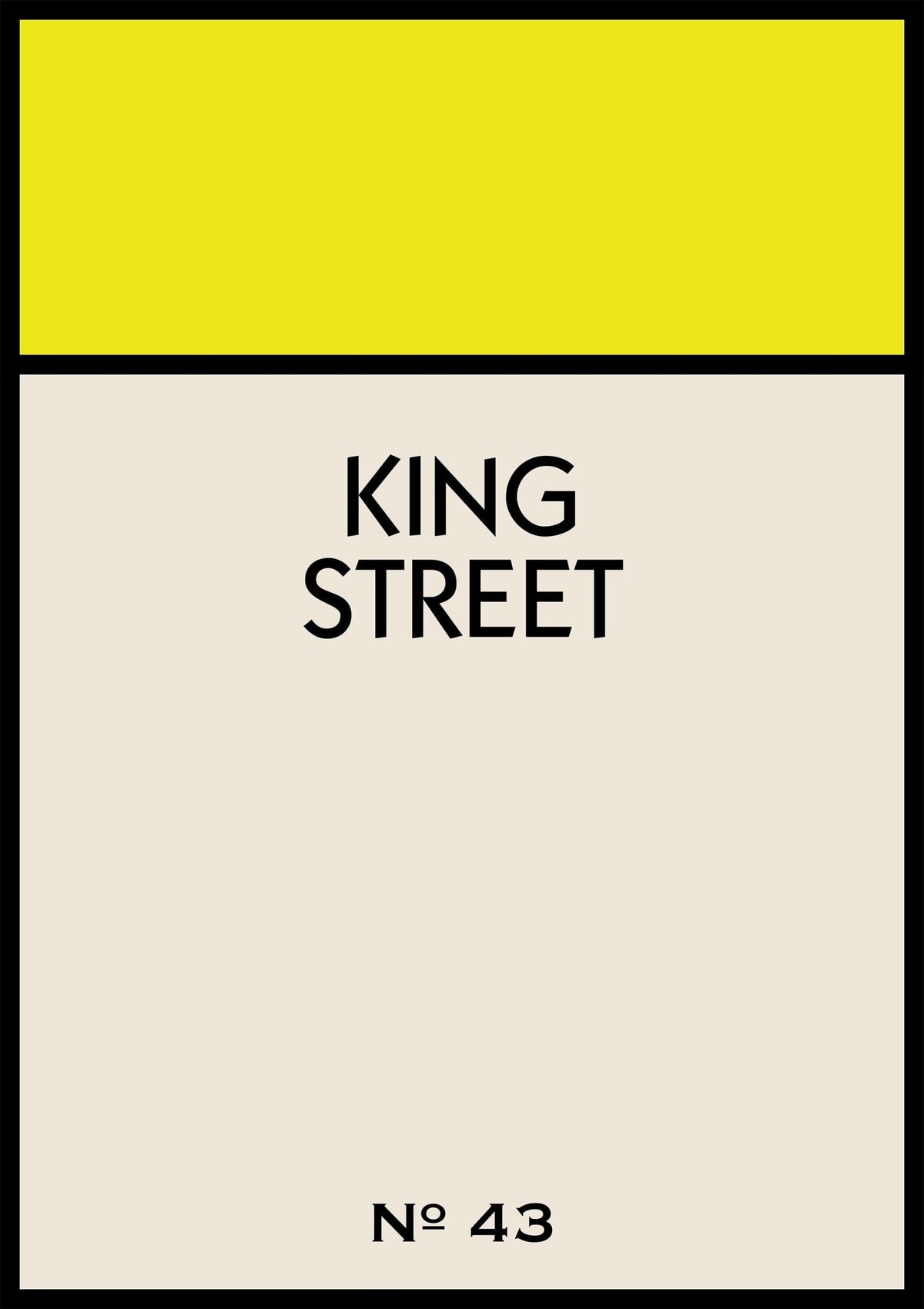 Personalised Street Name Print