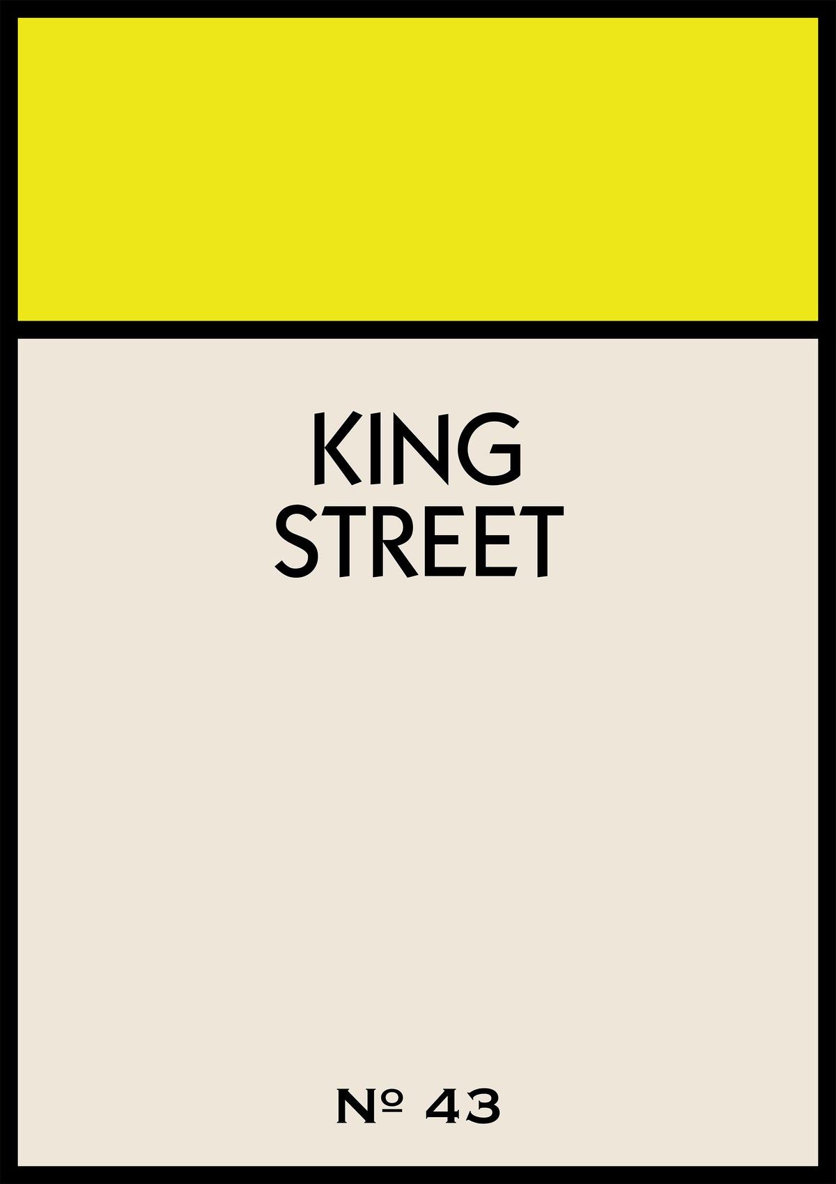 Personalised Street Name Print