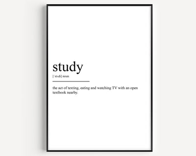Study Definition Print - Magic Posters