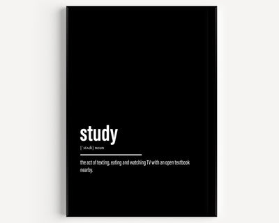 Study Definition Print - Magic Posters