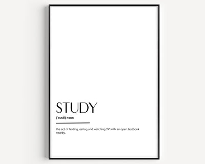 Study Definition Print - Magic Posters