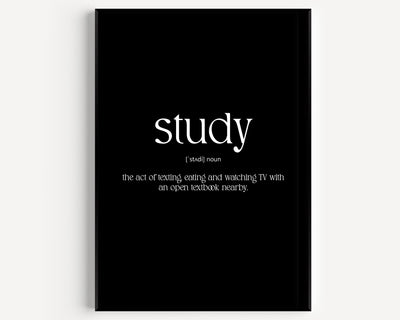 Study Definition Print - Magic Posters