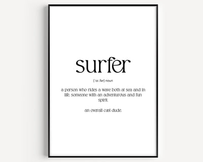 Surfer Definition Print - Magic Posters
