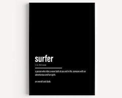 Surfer Definition Print - Magic Posters