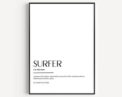 Surfer Definition Print - Magic Posters