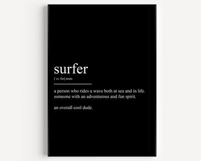 Surfer Definition Print - Magic Posters