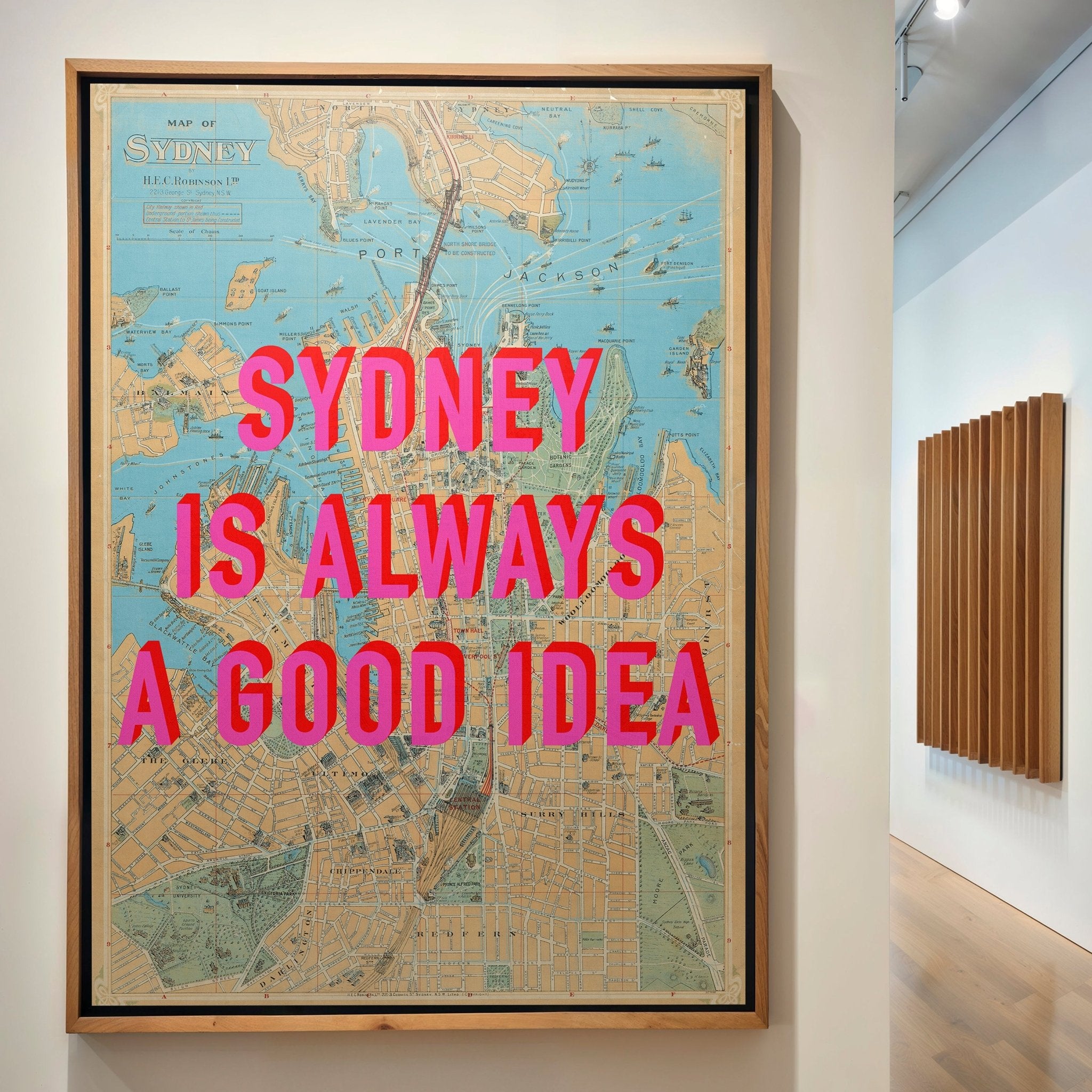 Sydney Retro Pop Art Map Print - Magic Posters