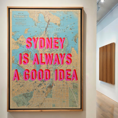 Sydney Retro Pop Art Map Print - Magic Posters