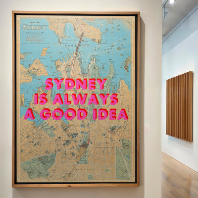 Sydney Retro Pop Art Map Print - Magic Posters