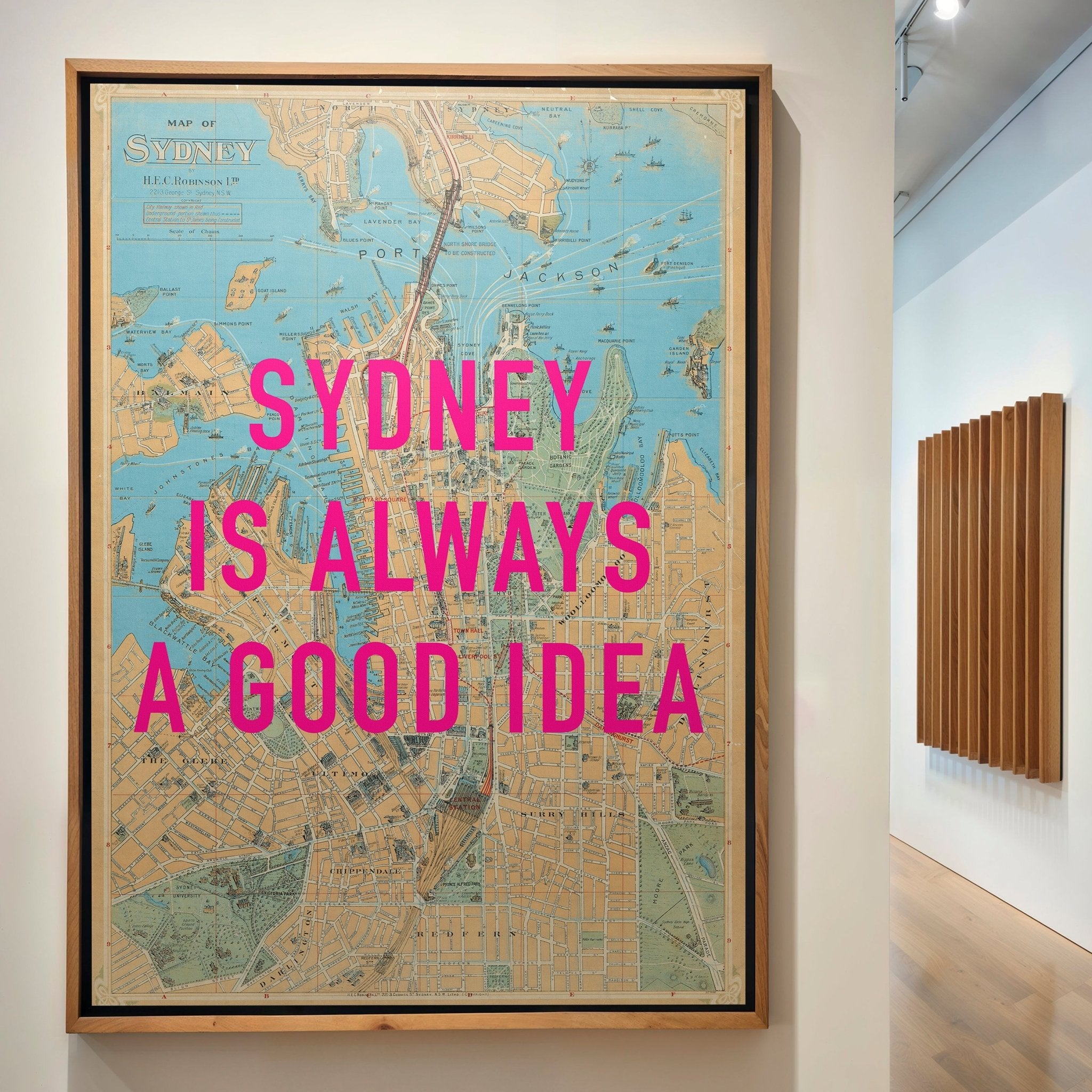 Sydney Retro Pop Art Map Print - Magic Posters
