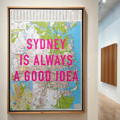 Sydney Retro Pop Art Map Print (Portrait v2) - Magic Posters
