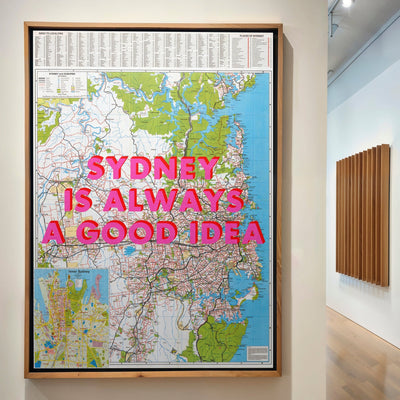 Sydney Retro Pop Art Map Print (Portrait v2) - Magic Posters