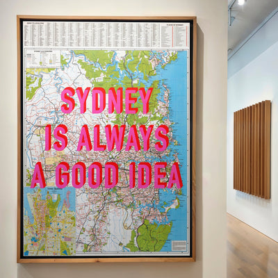 Sydney Retro Pop Art Map Print (Portrait v2) - Magic Posters