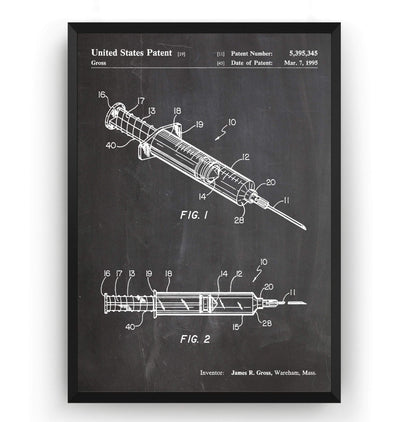 Syringe 1995 Patent Print - Magic Posters