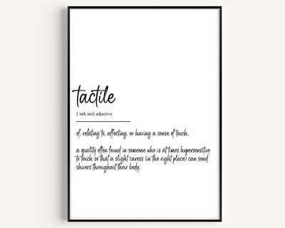 Tactile Definition Print - Magic Posters
