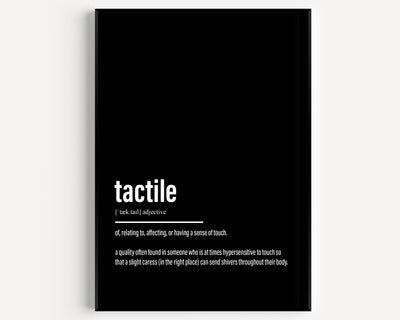 Tactile Definition Print - Magic Posters