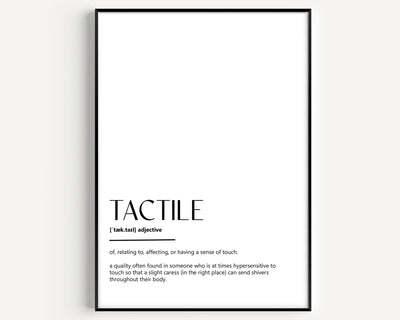Tactile Definition Print - Magic Posters
