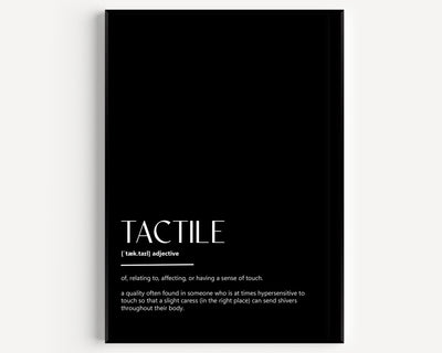 Tactile Definition Print - Magic Posters
