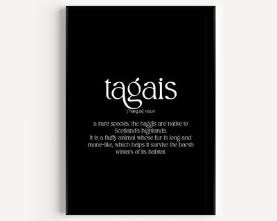 Tagais Definition Print - Magic Posters