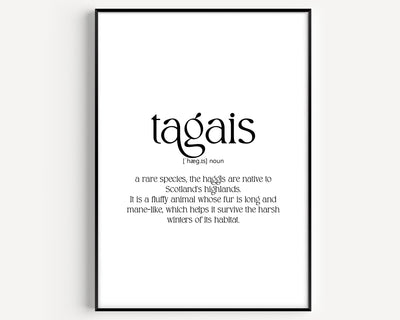 Tagais Definition Print - Magic Posters