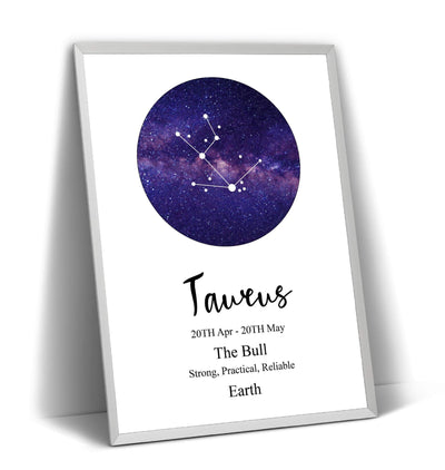 Taurus Zodiac Print - Magic Posters