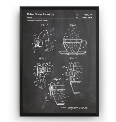 Tea Bag 1979 Patent Print - Magic Posters