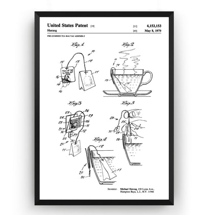 Tea Bag 1979 Patent Print - Magic Posters
